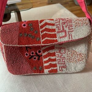 Beautiful beaded pink purse